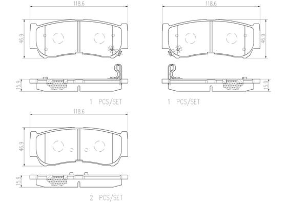 BREMBO P30037N PRIME LINE - Ceramic Bremsbelagsatz, Scheibenbremse