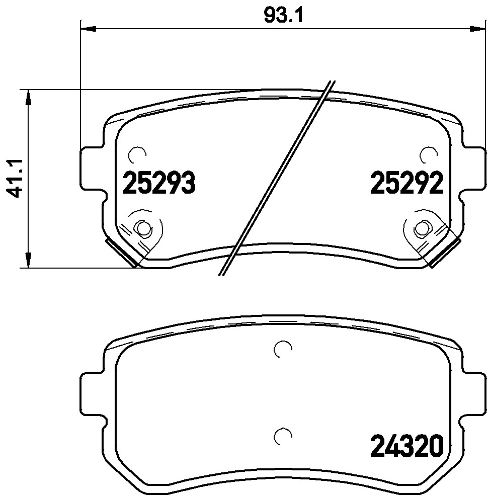 BREMBO P 30 051X Sada...