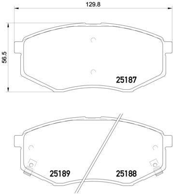 BREMBO P 30 055X Sada...