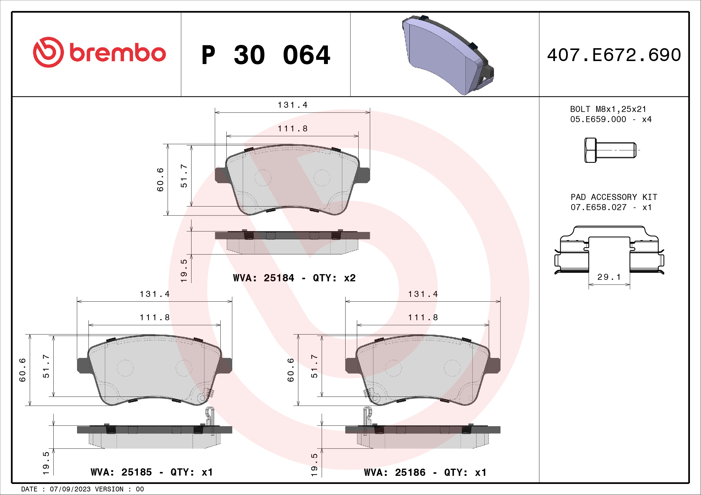 BREMBO P 30 064...