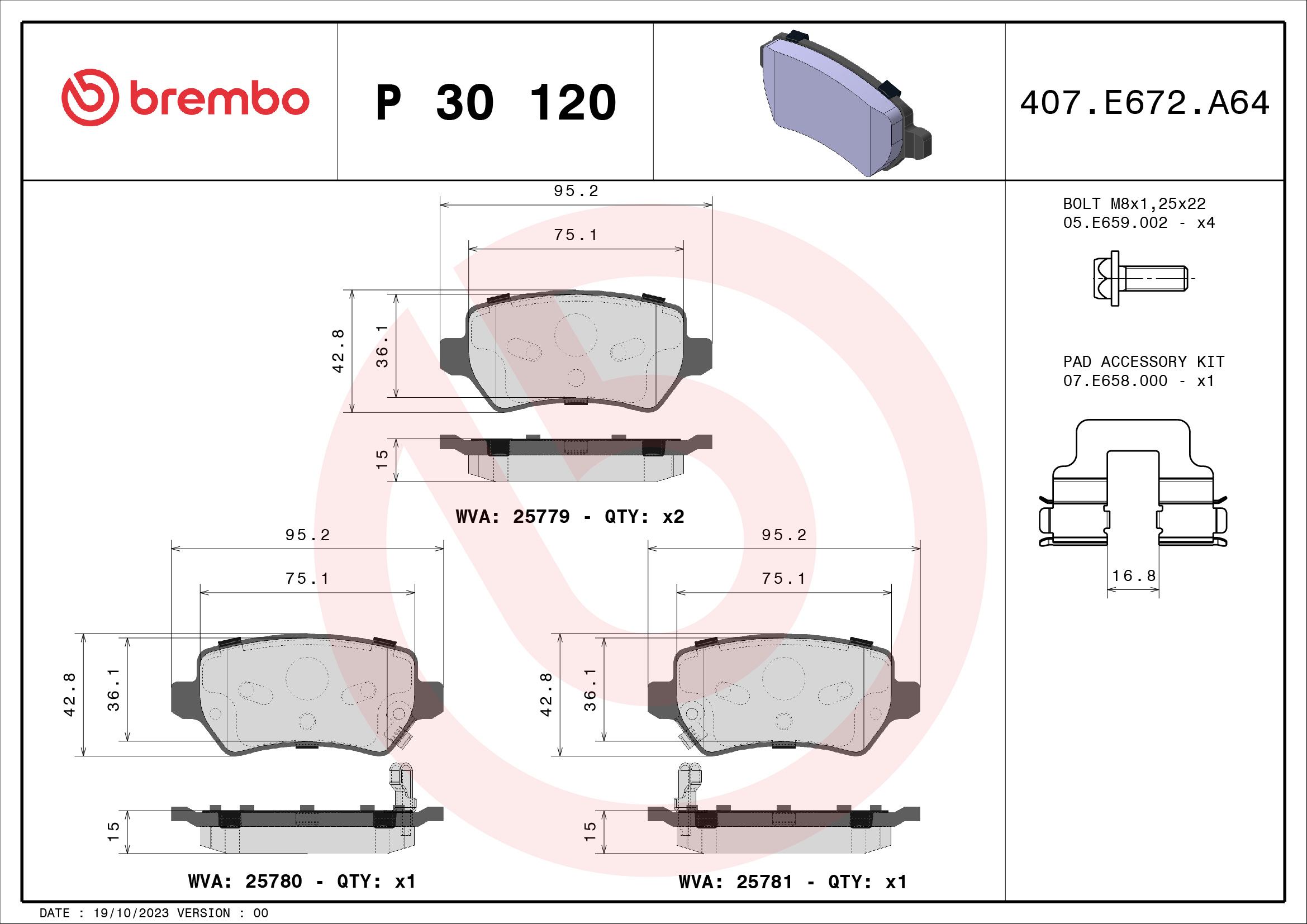 BREMBO P 30 120 Kit...