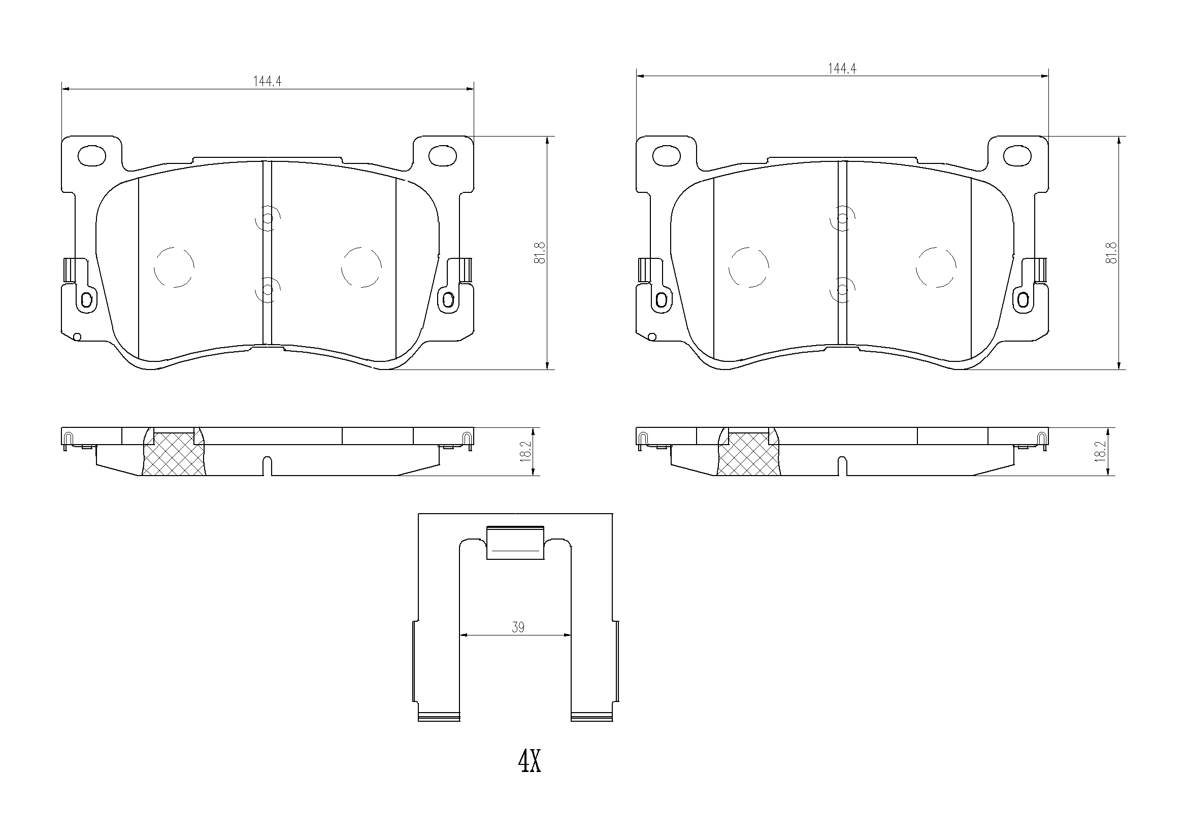 BREMBO P30132N PRIME LINE - Ceramic Bremsbelagsatz, Scheibenbremse