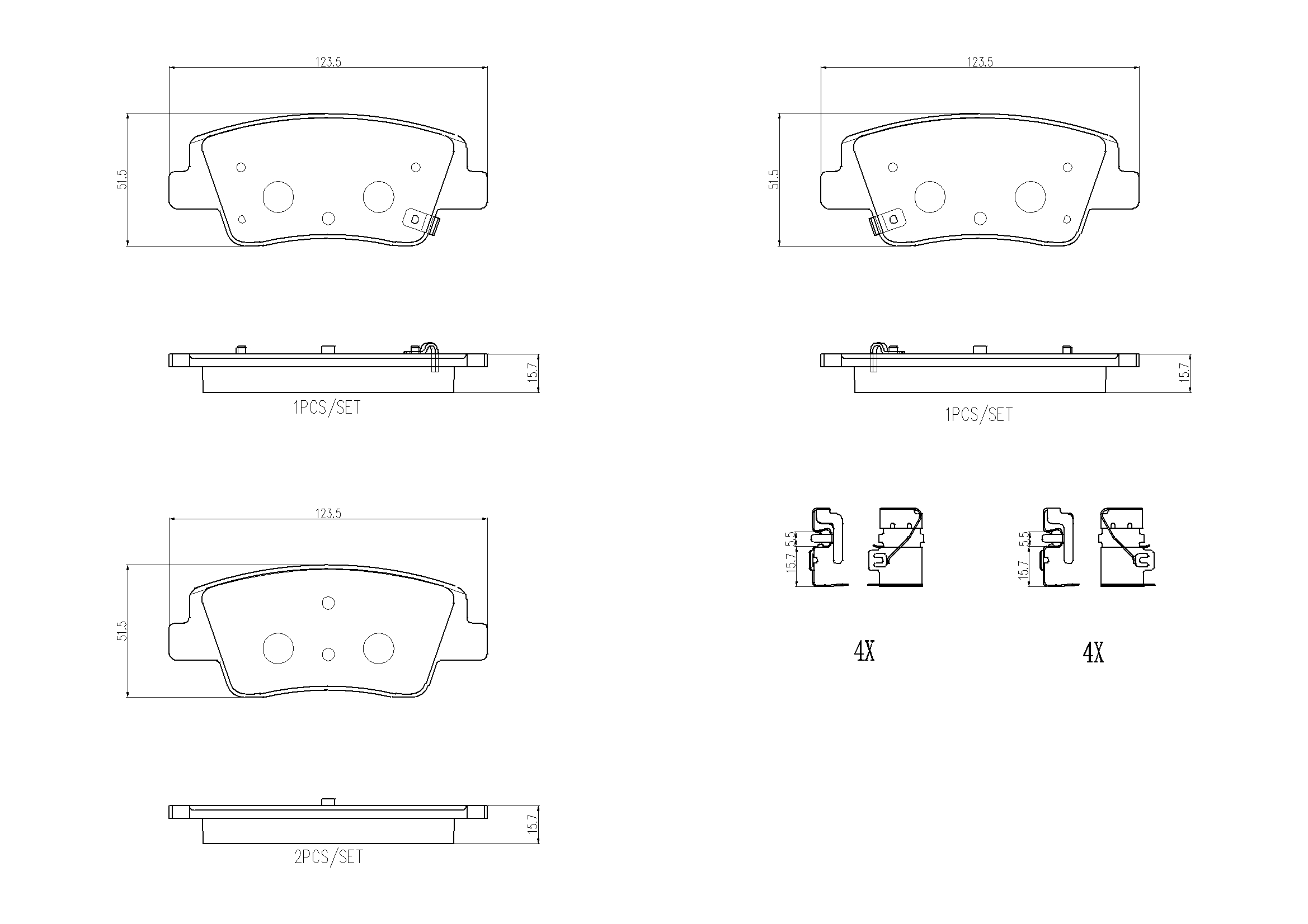 BREMBO P30152N PRIME LINE - Ceramic Bremsbelagsatz, Scheibenbremse