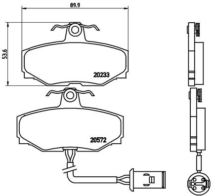 BREMBO P 36 006 Sada...