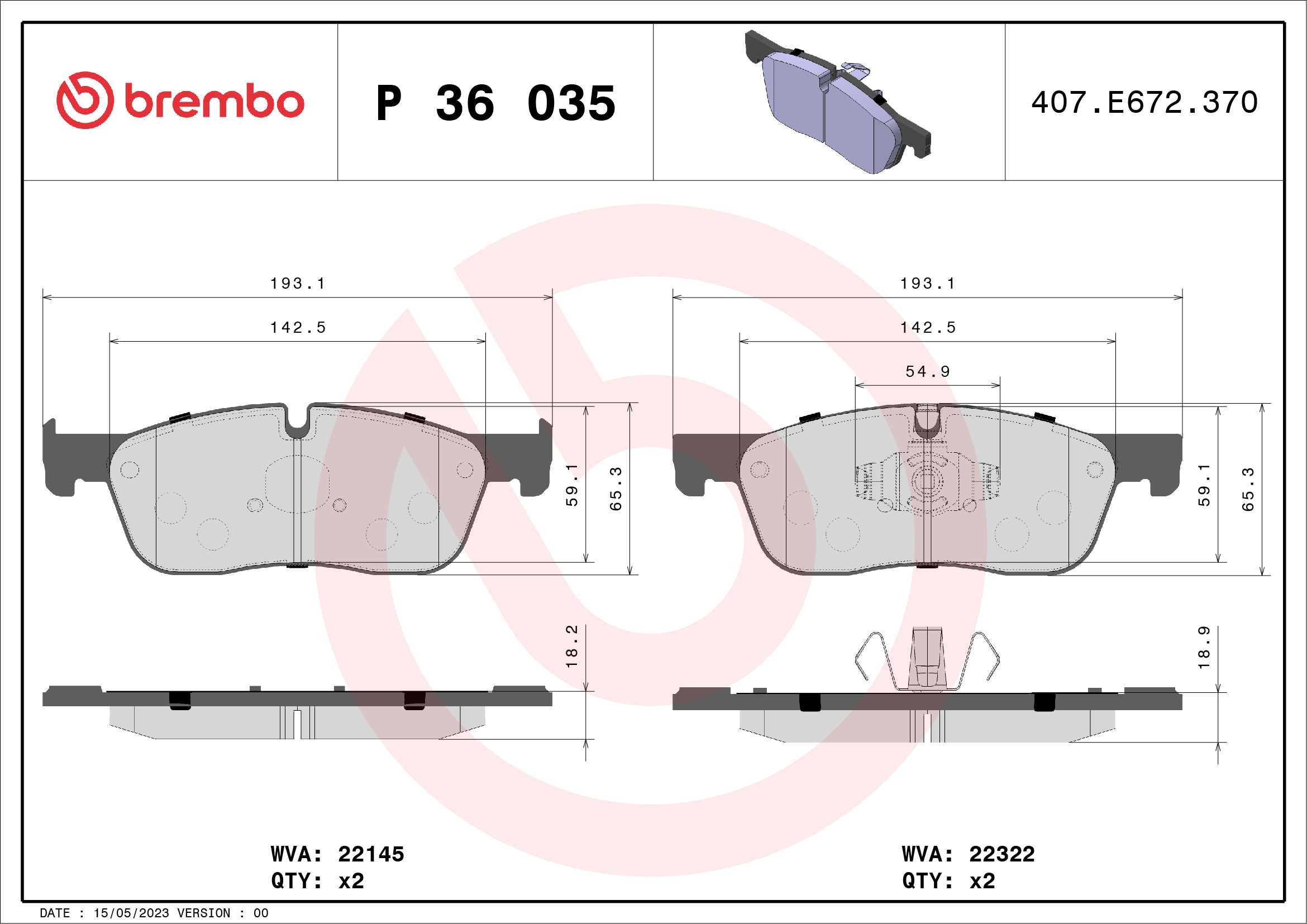 BREMBO P 36 035...