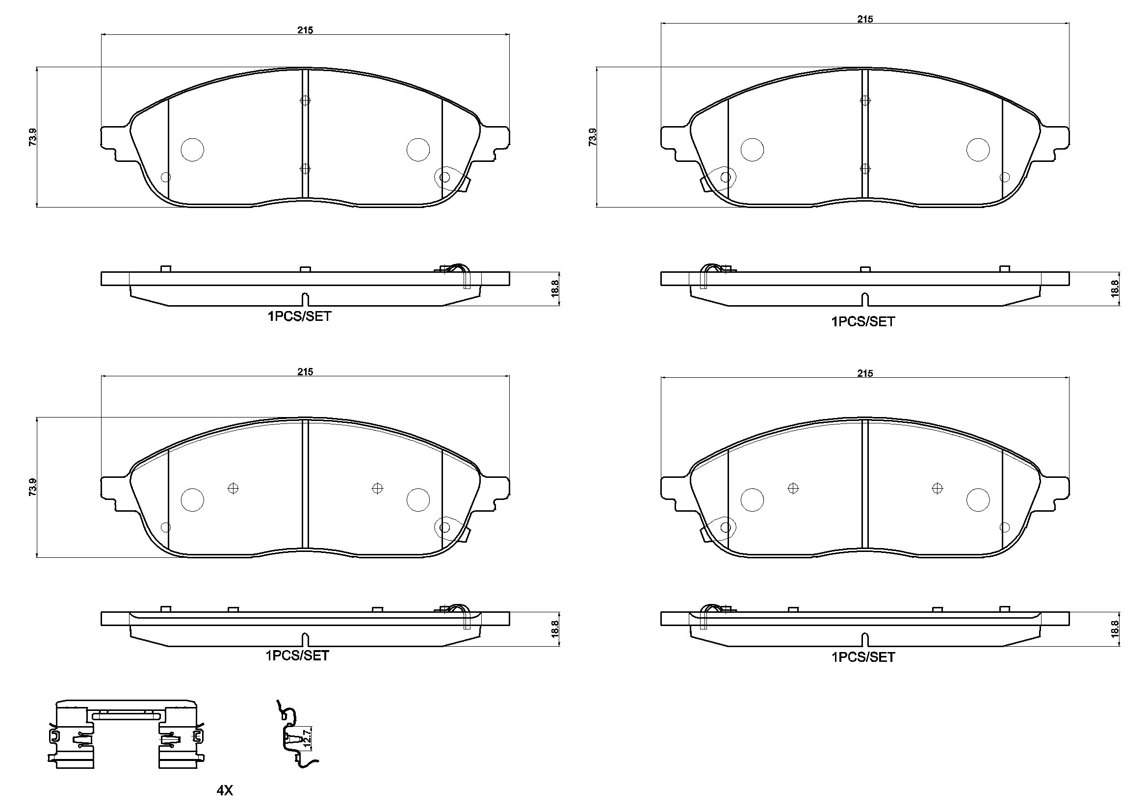 BREMBO P37031N PRIME LINE - Ceramic Bremsbelagsatz, Scheibenbremse