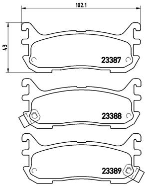 BREMBO P 49 021 Sada...