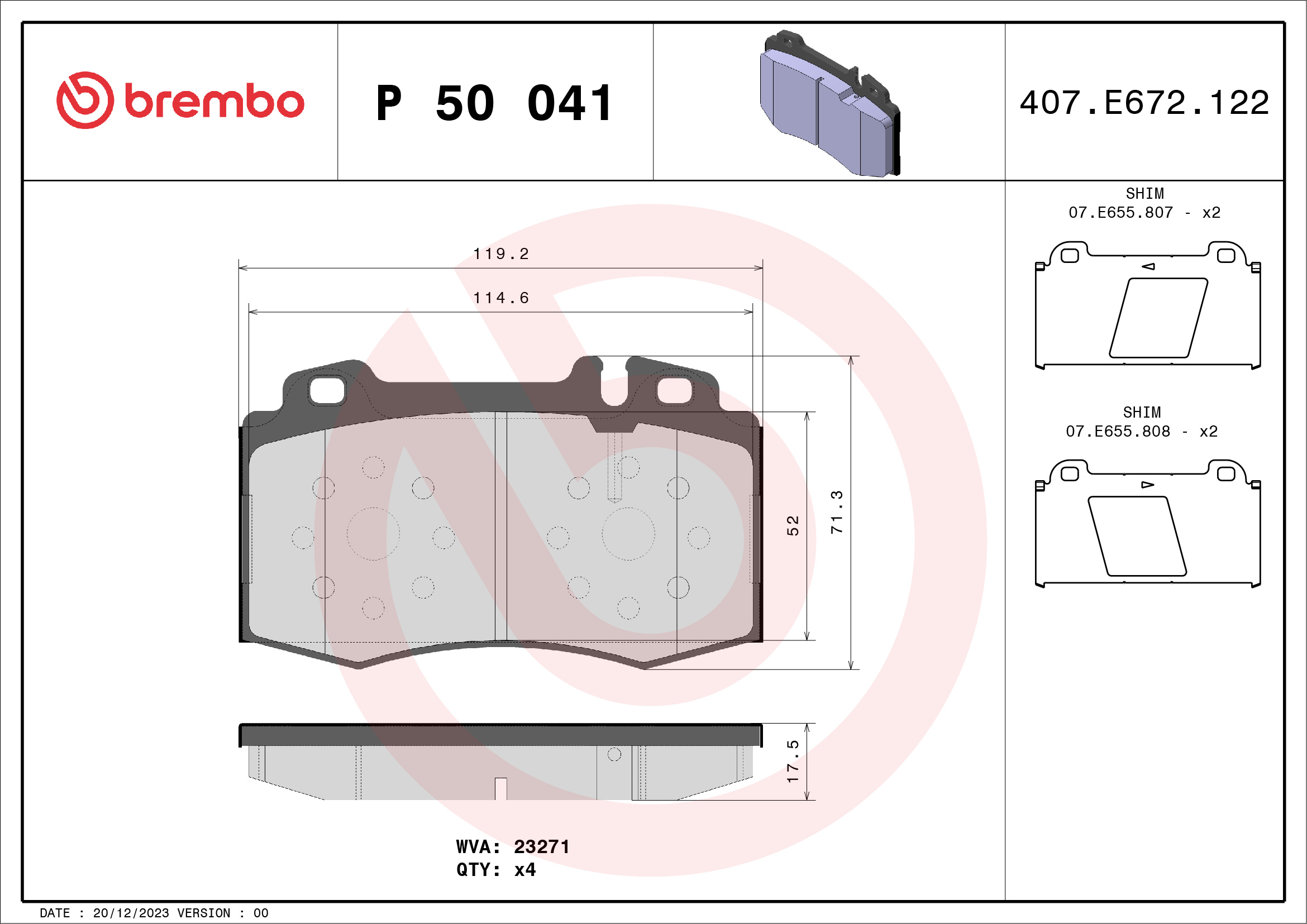 BREMBO P 50 041 Kit...