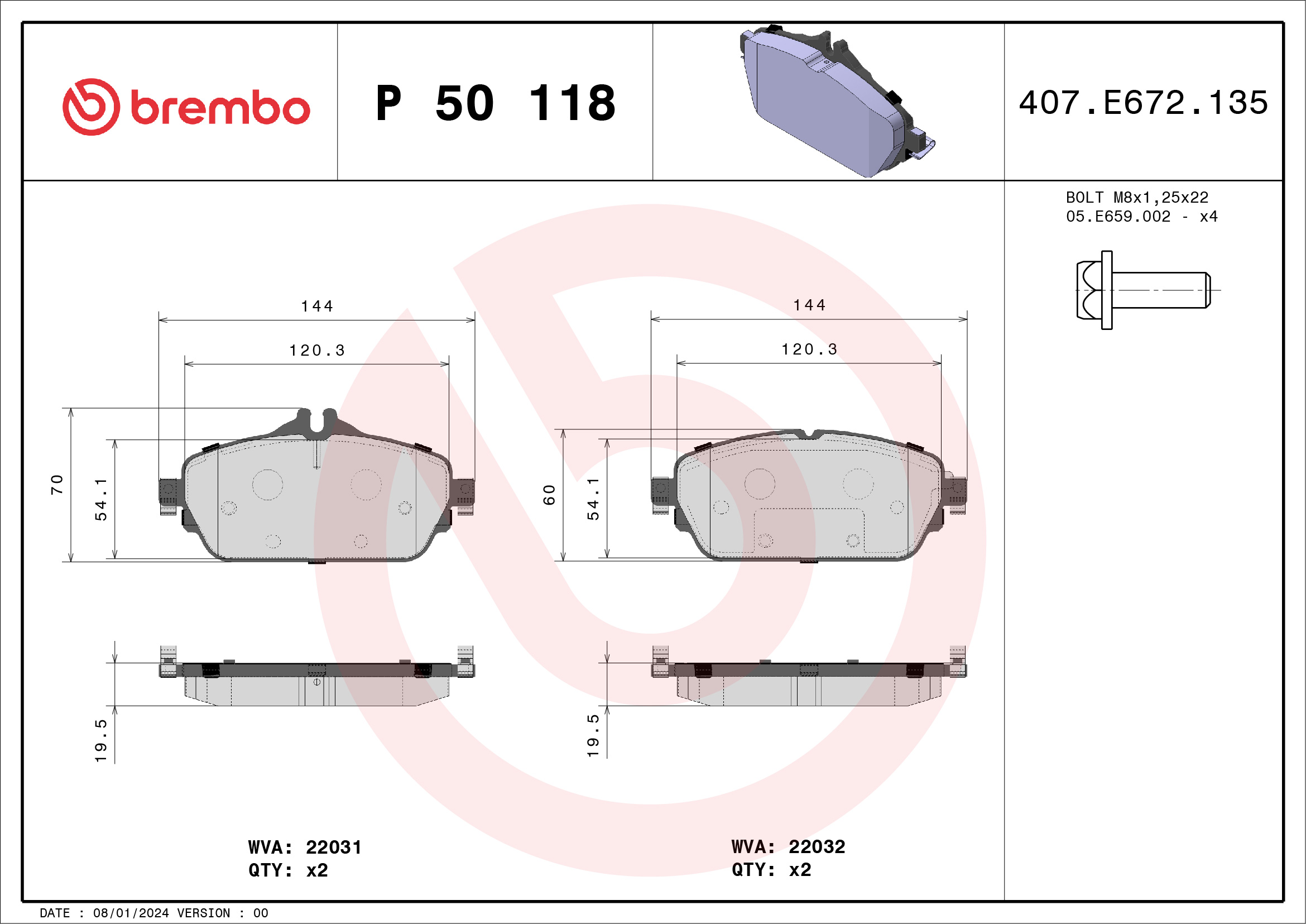 BREMBO P 50 118 Kit...