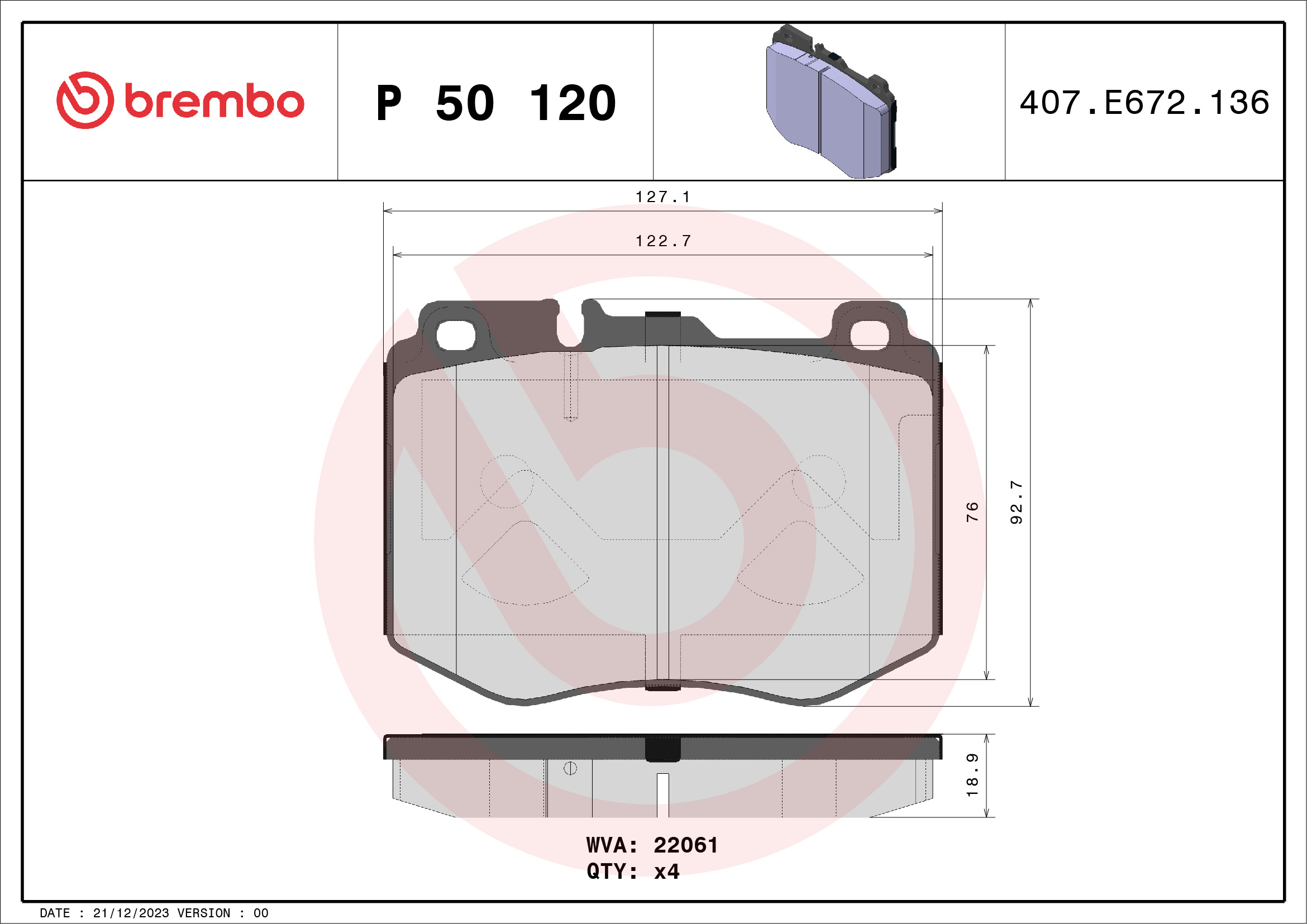 BREMBO P 50 120 Kit...