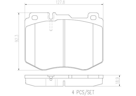 BREMBO P50120N PRIME LINE - Ceramic Bremsbelagsatz, Scheibenbremse
