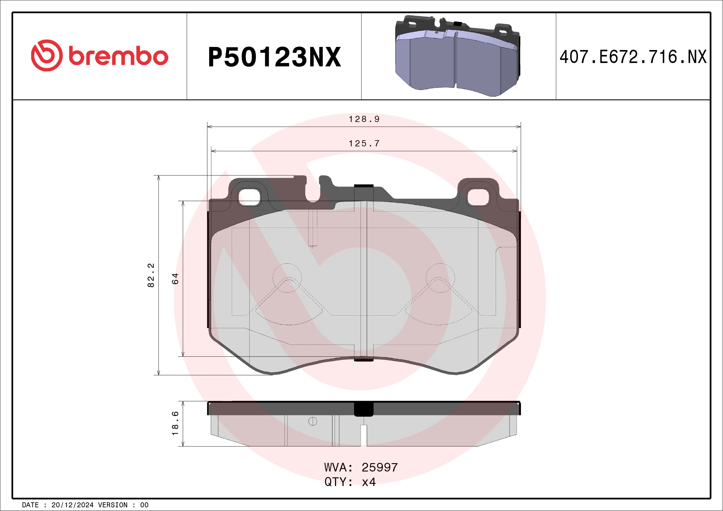 BREMBO P50123NX Kit...