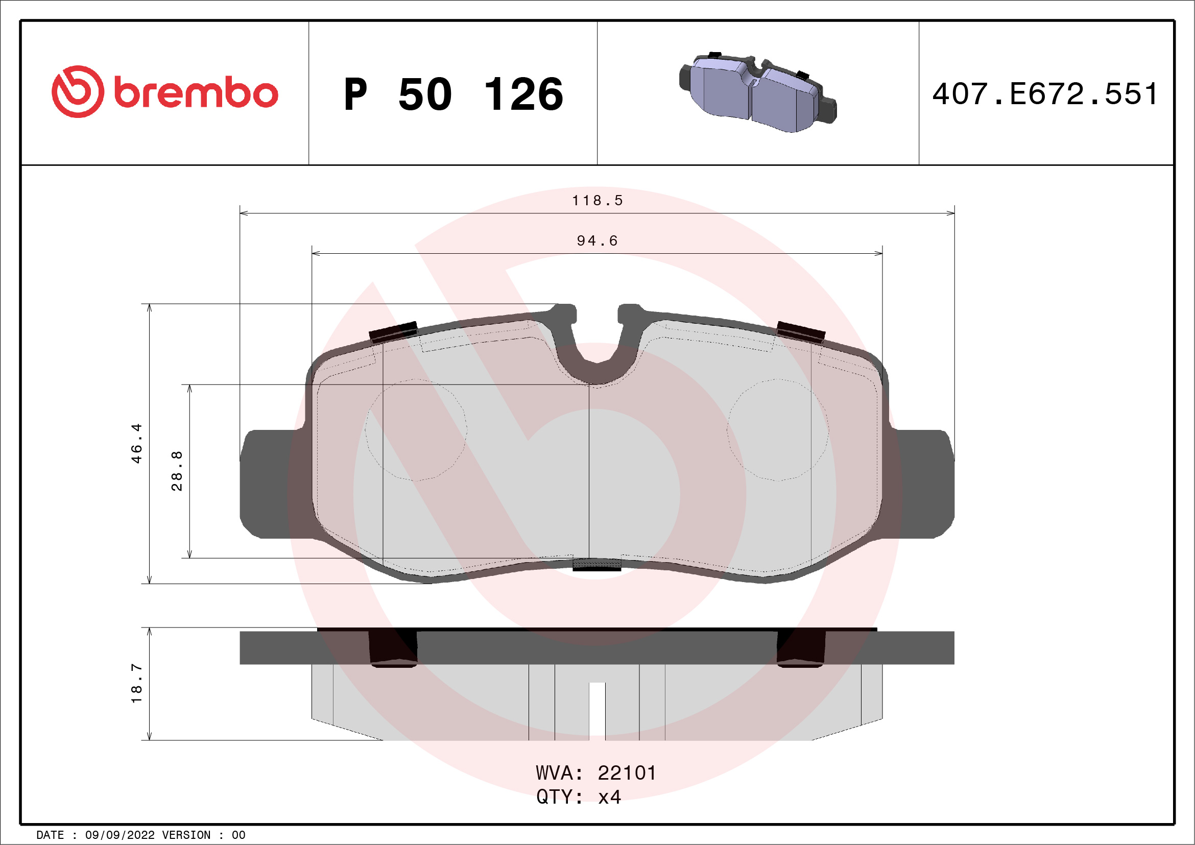 BREMBO P 50 126 Kit...