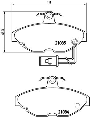 BREMBO P 52 011 Sada...