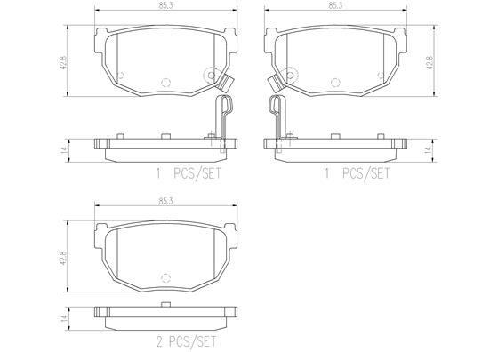 BREMBO P56010N PRIME LINE - Ceramic Bremsbelagsatz, Scheibenbremse