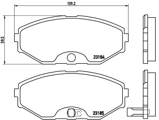 BREMBO P 56 045 Sada...