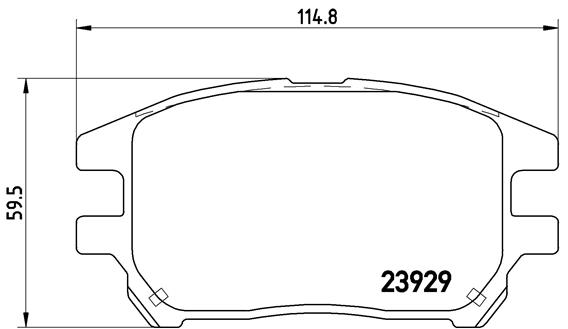 BREMBO P 56 050 Sada...