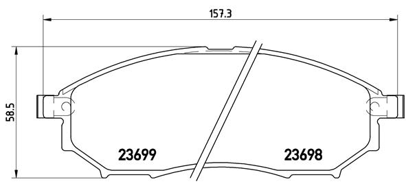 BREMBO P 56 058 Sada...