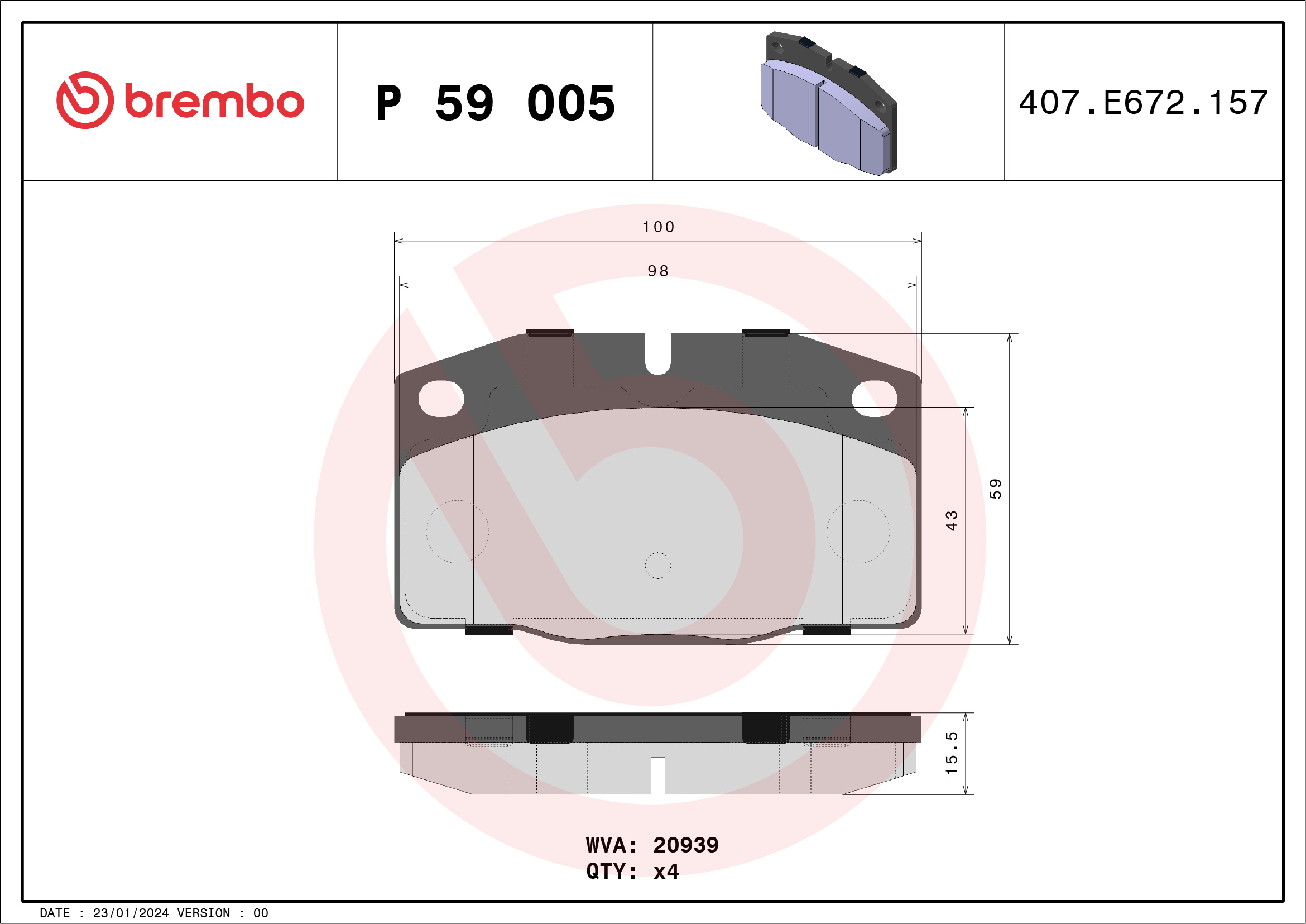 BREMBO P 59 005...