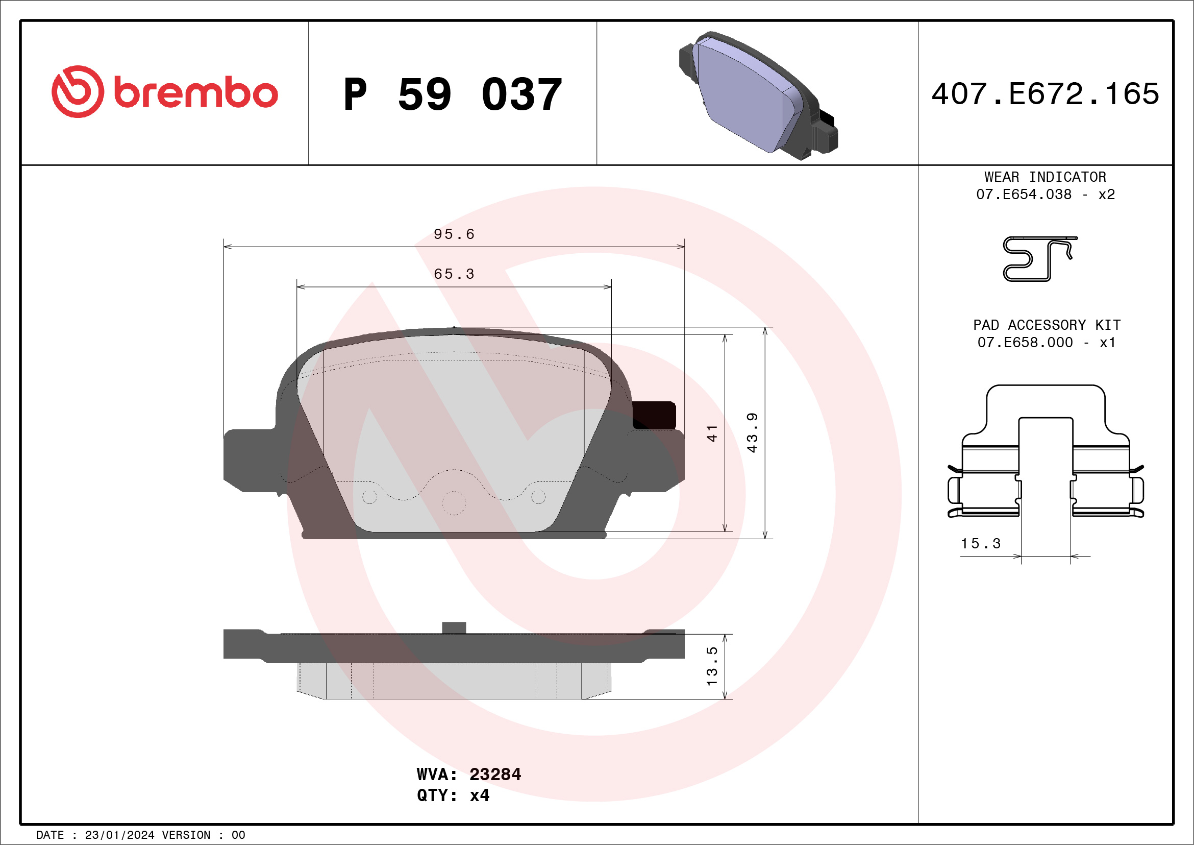 BREMBO P 59 037 Kit...