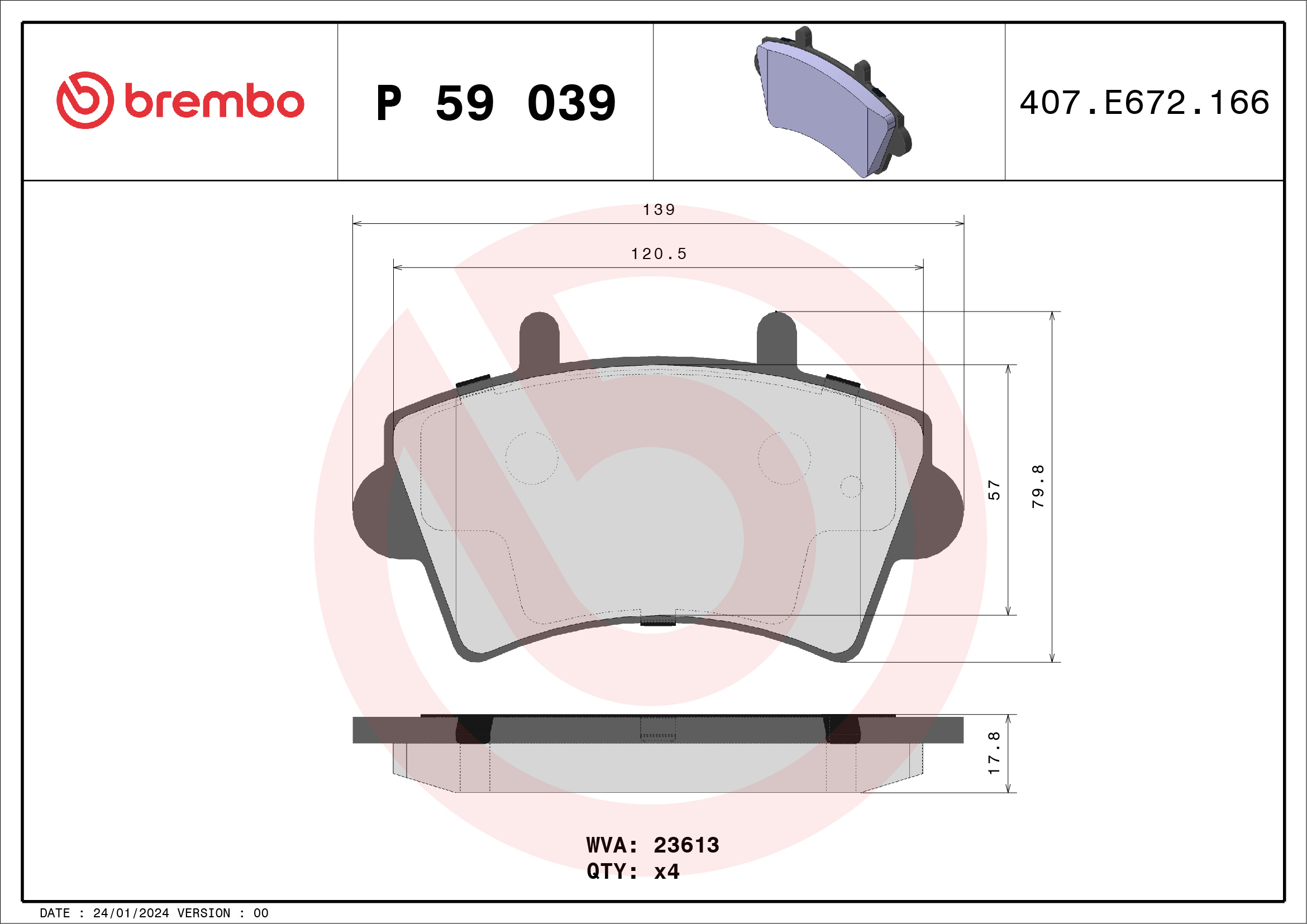 BREMBO P 59 039 Kit...