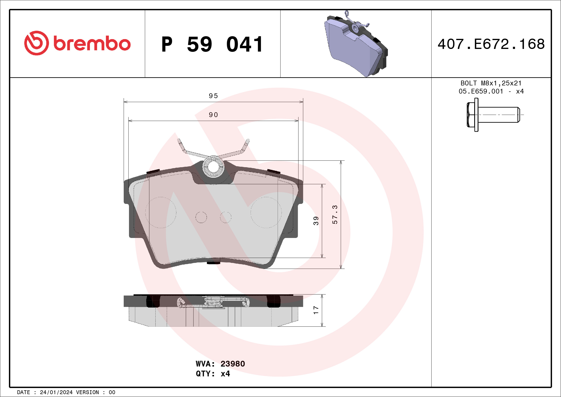 BREMBO P 59 041 PRIME LINE...