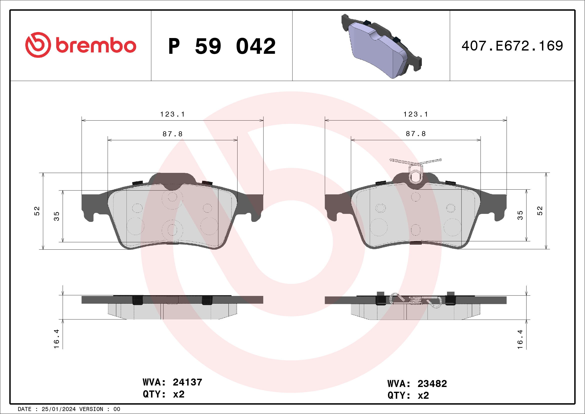 BREMBO P 59 042X Kit...