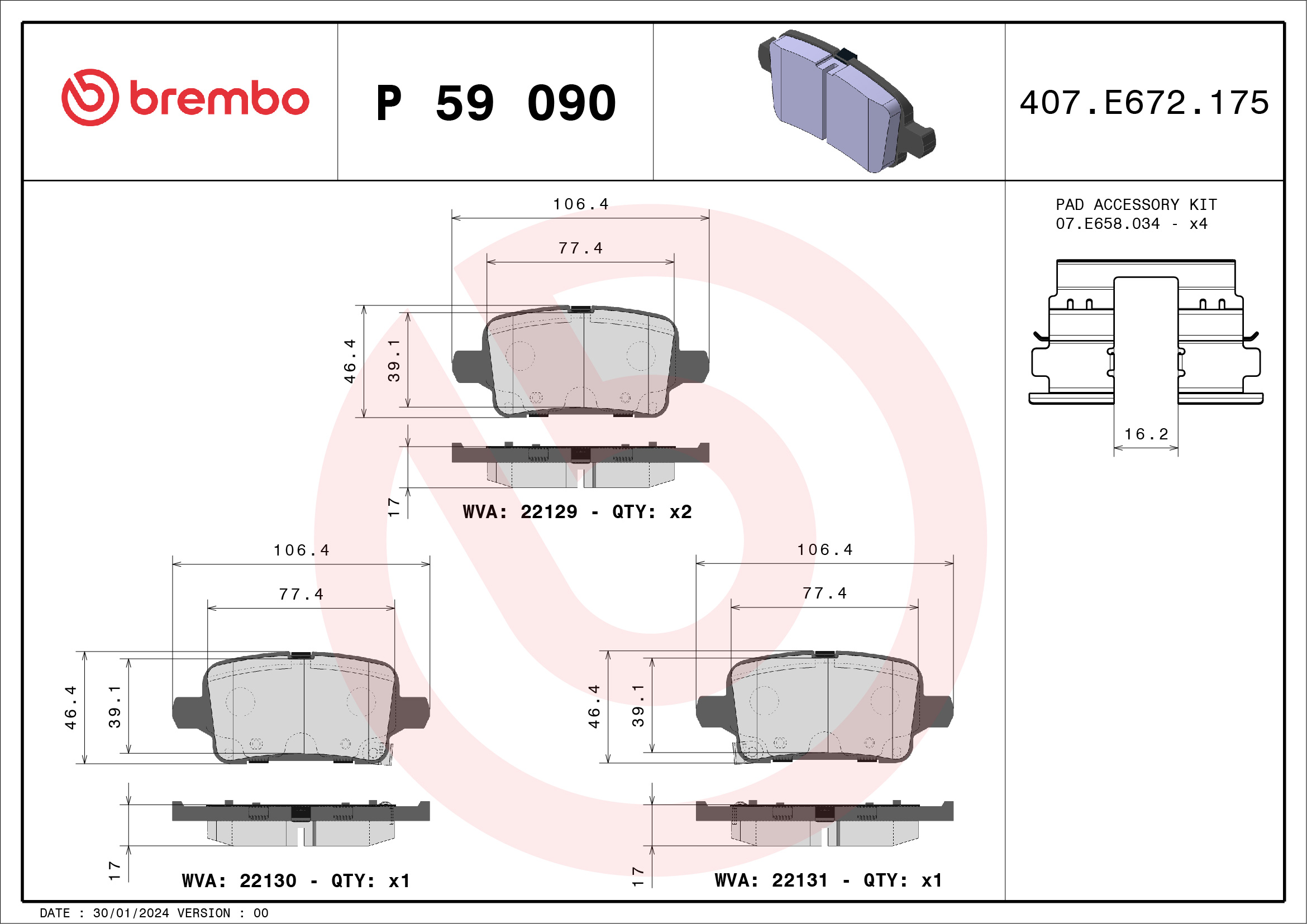 BREMBO P 59 090...