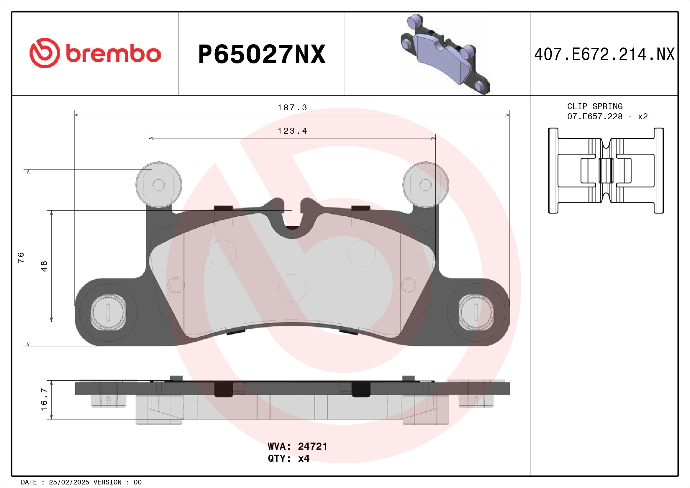 BREMBO P65027NX Kit...