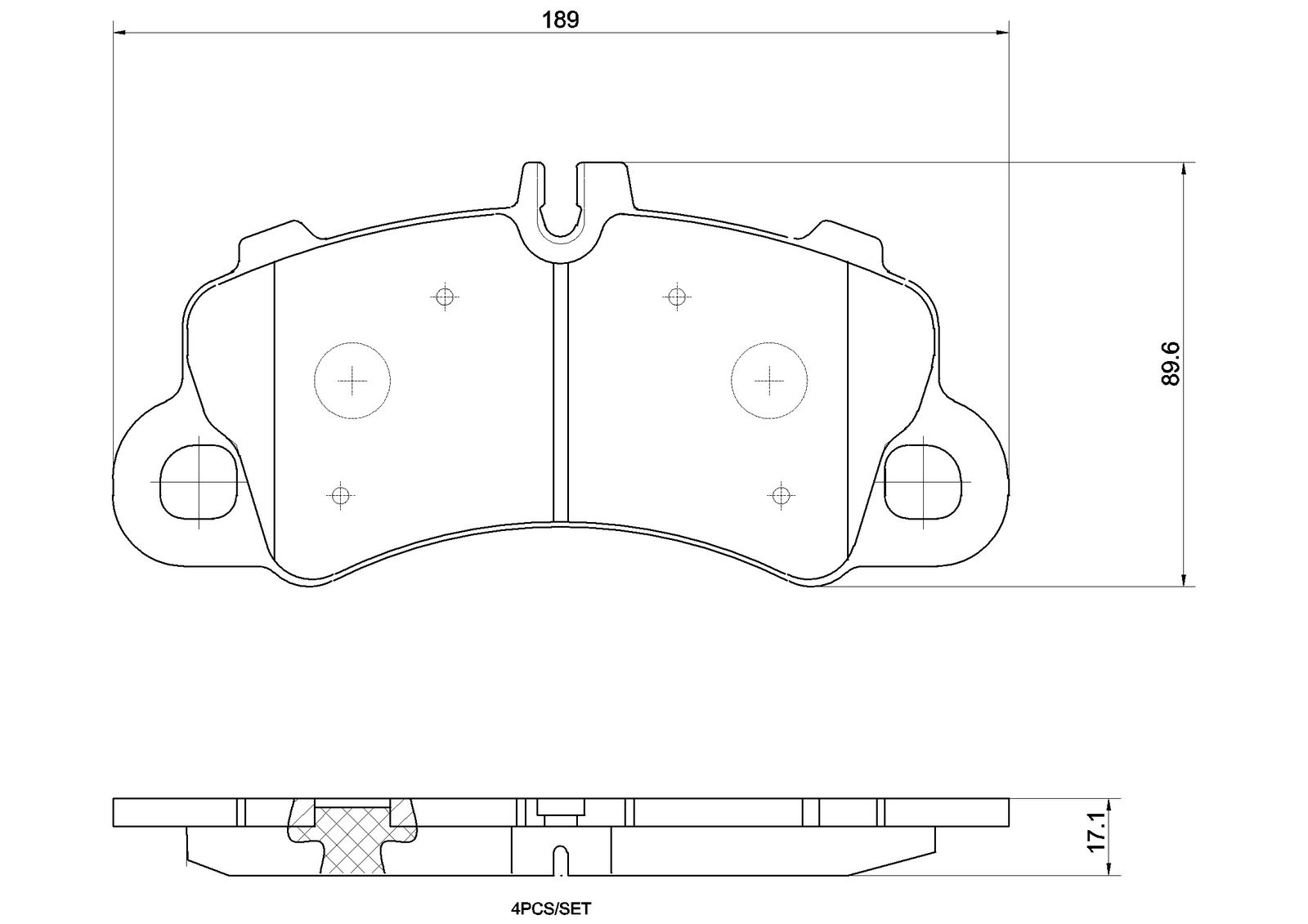 BREMBO P 65 043X XTRA LINE Sada brzdových platničiek kotúčovej brzdy