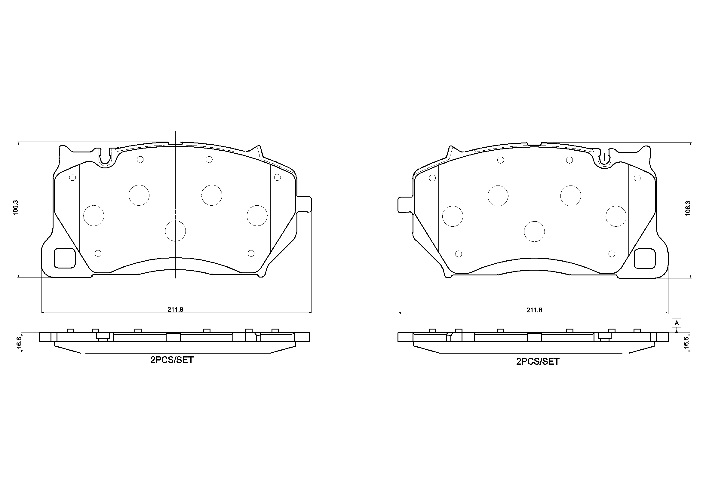 BREMBO P65057N PRIME LINE - Ceramic Bremsbelagsatz, Scheibenbremse