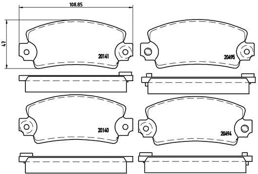 BREMBO P 68 001...