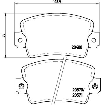 BREMBO P 68 007 Sada...