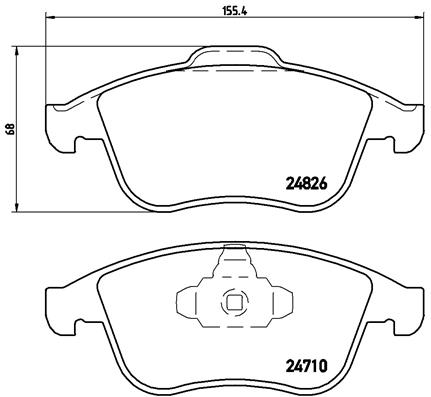 BREMBO P 68 052 Sada...