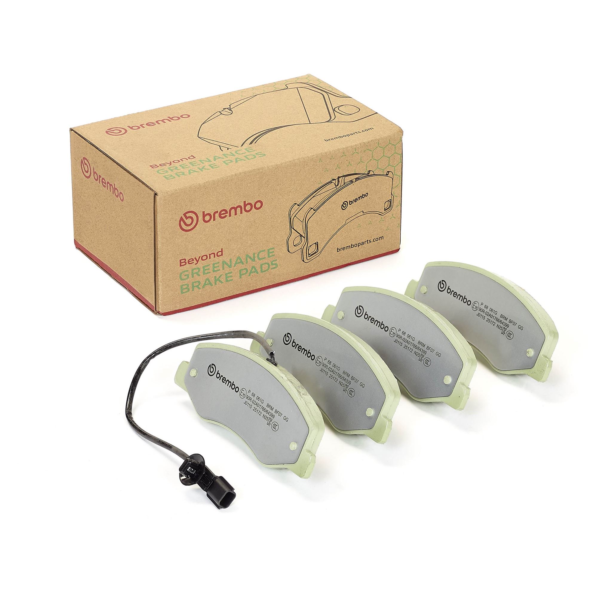BREMBO P 68 061G BEYOND LINE - Greenance Sada brzdových platničiek kotúčovej brzdy
