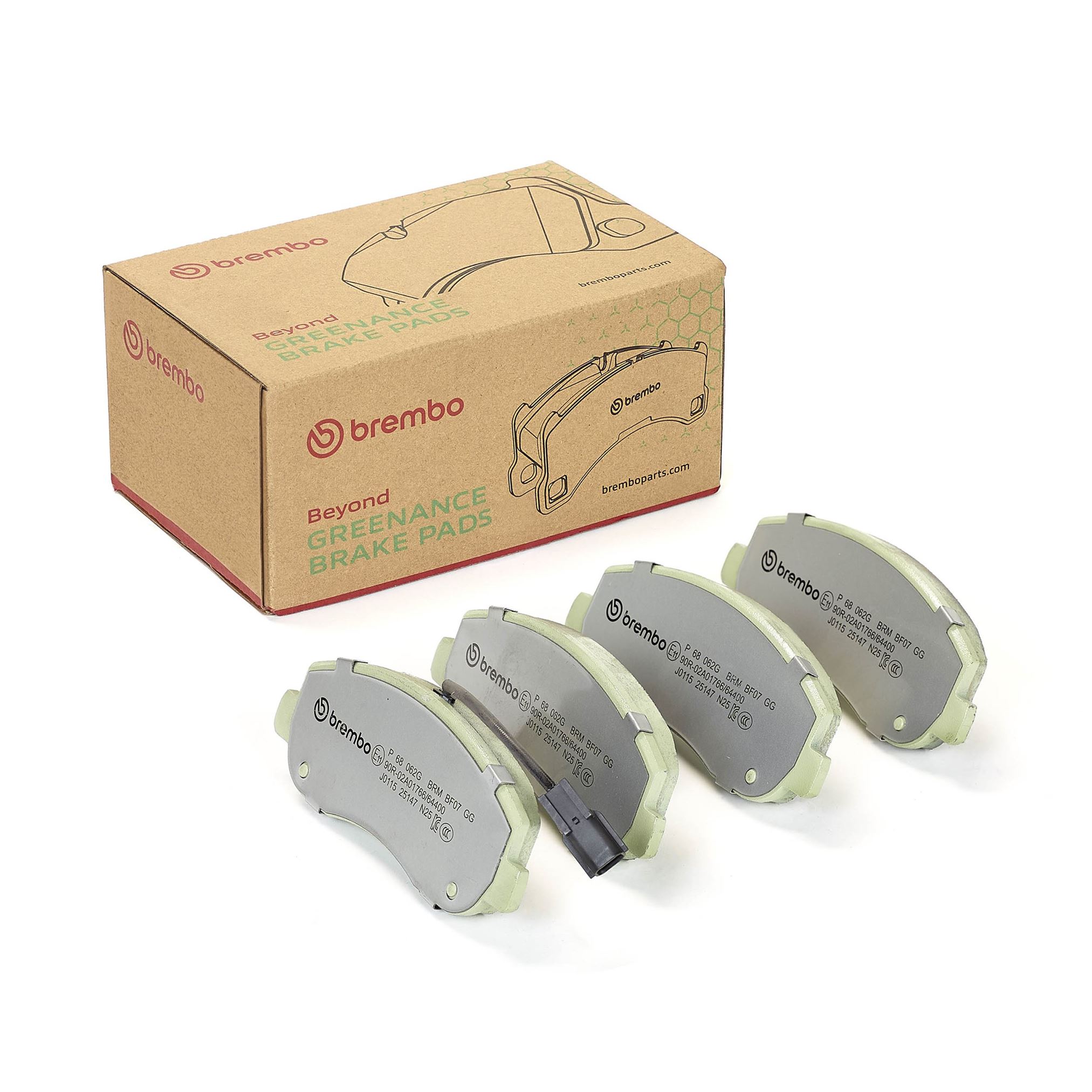 BREMBO P 68 062G BEYOND LINE - Greenance Sada brzdových platničiek kotúčovej brzdy