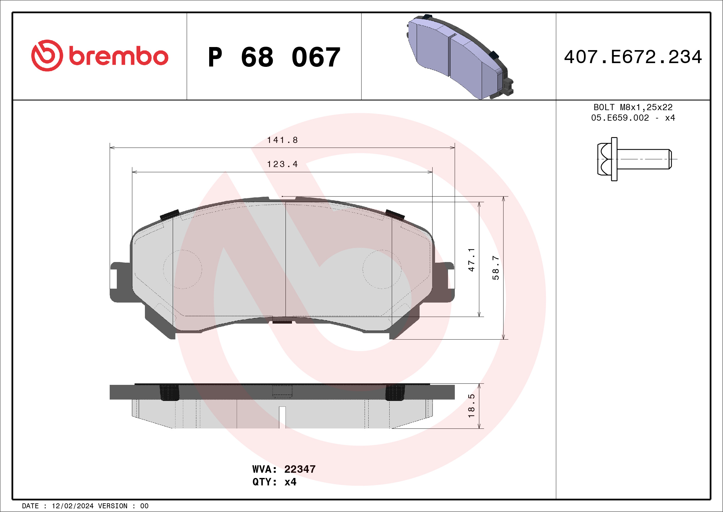 BREMBO P 68 067 Kit...