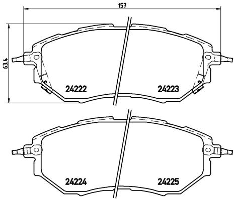 BREMBO P 78 017X Sada...