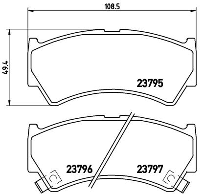 BREMBO P 79 013 Sada...