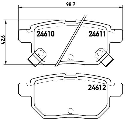 BREMBO P 83 083 Sada...