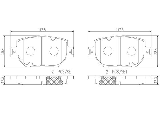 BREMBO P83157N PRIME LINE - Ceramic Bremsbelagsatz, Scheibenbremse