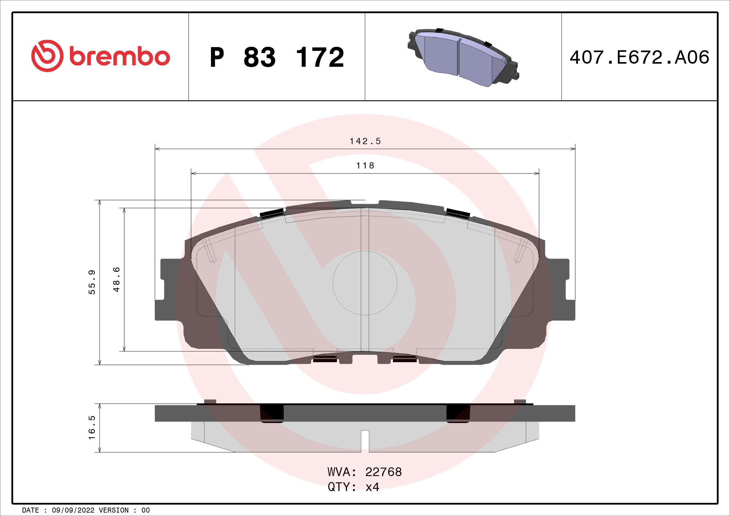 BREMBO P 83 172 Kit...