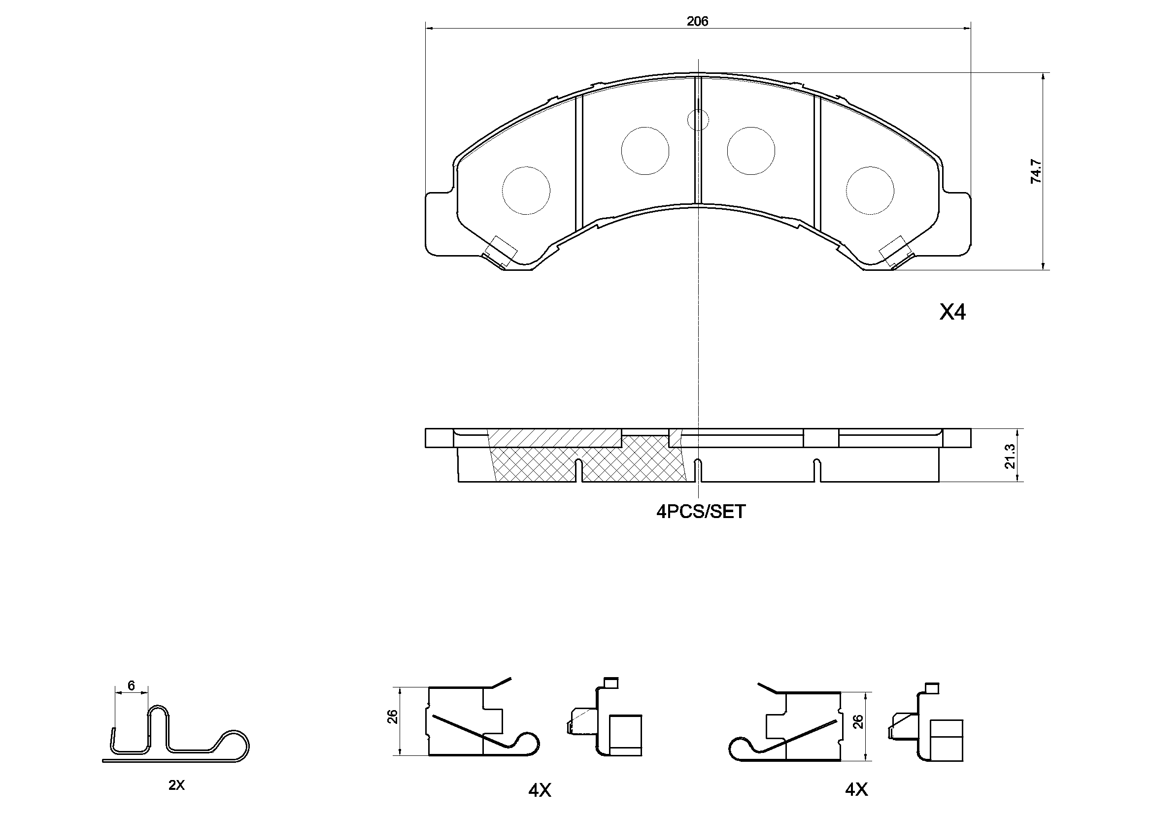 BREMBO P 83 195 PRIME LINE Bremsbelagsatz, Scheibenbremse