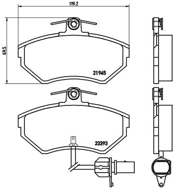 BREMBO P 85 044 Sada...