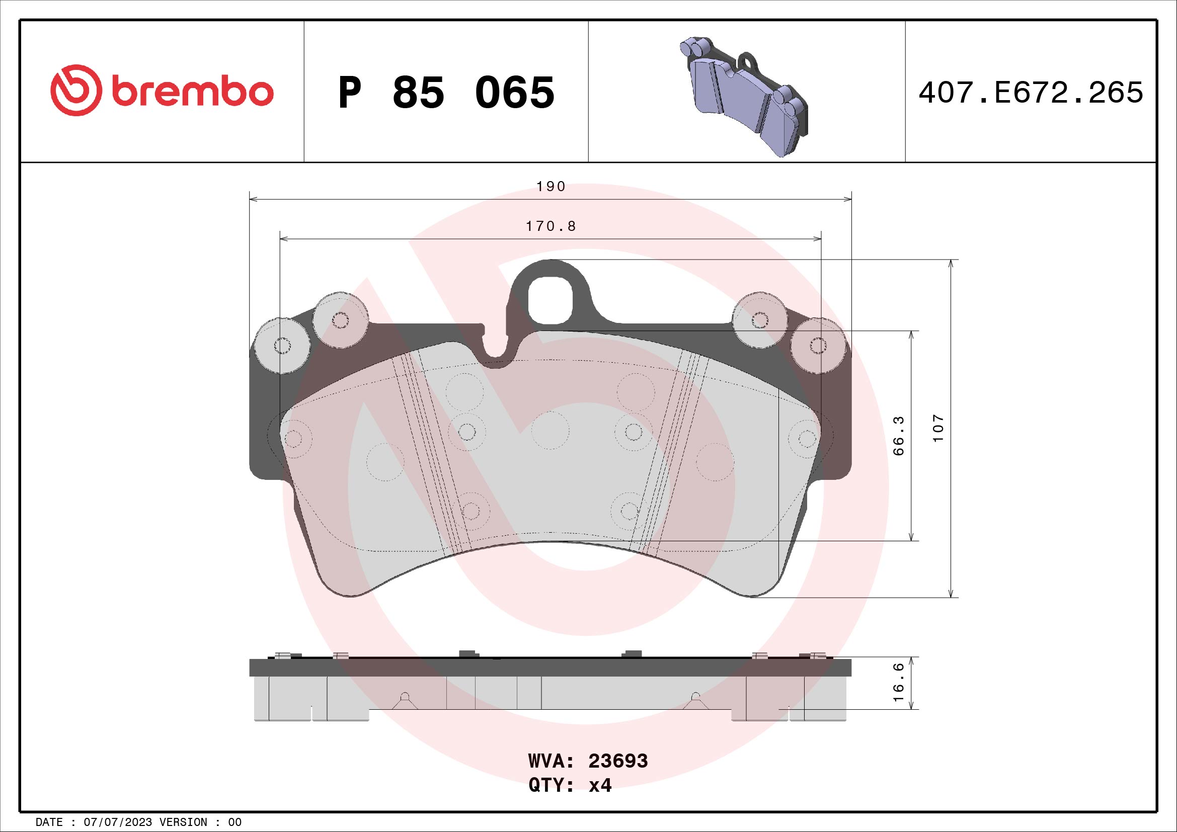 BREMBO P 85 065 Kit...
