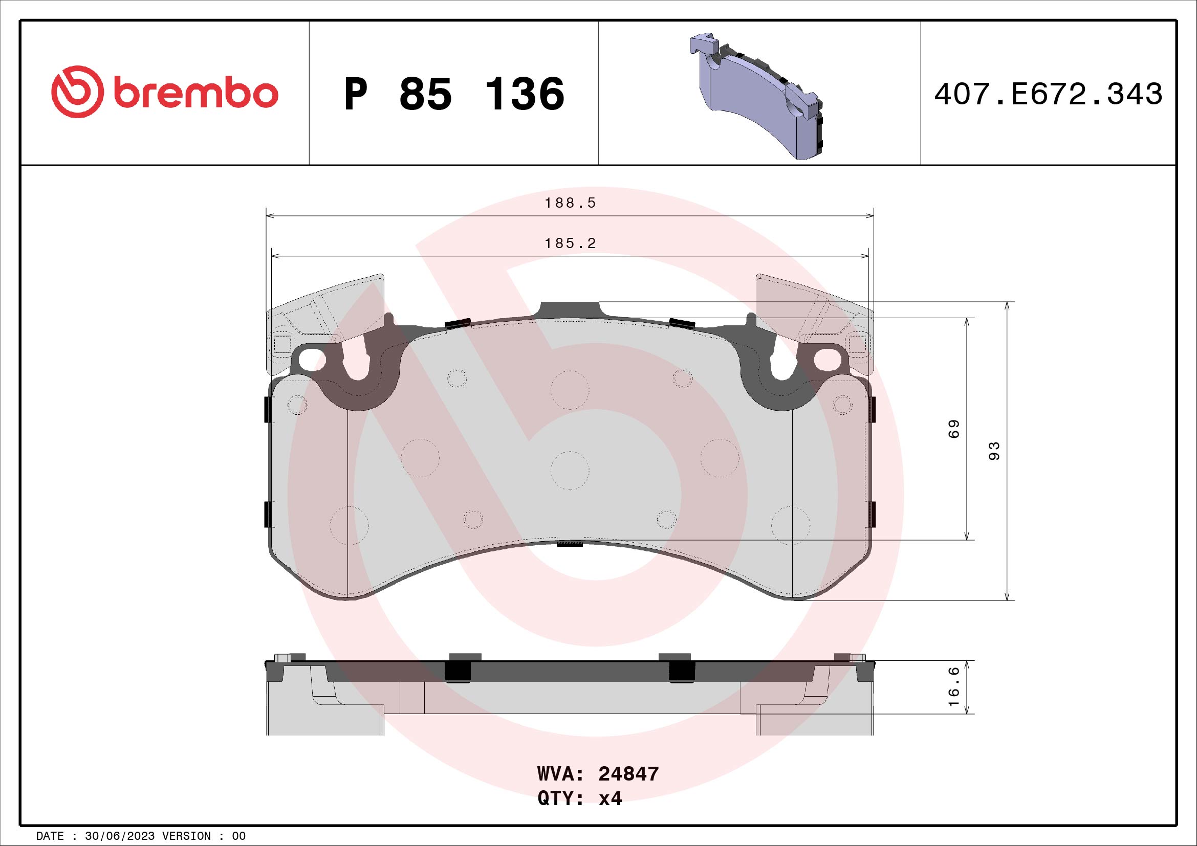 BREMBO P 85 136 Kit...