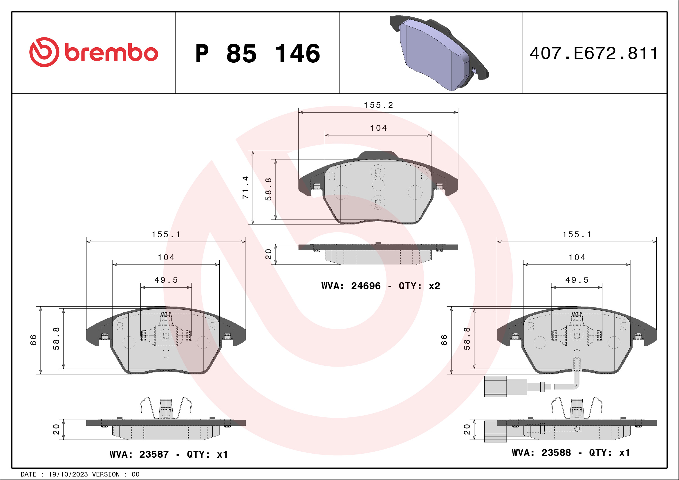 BREMBO P 85 146...