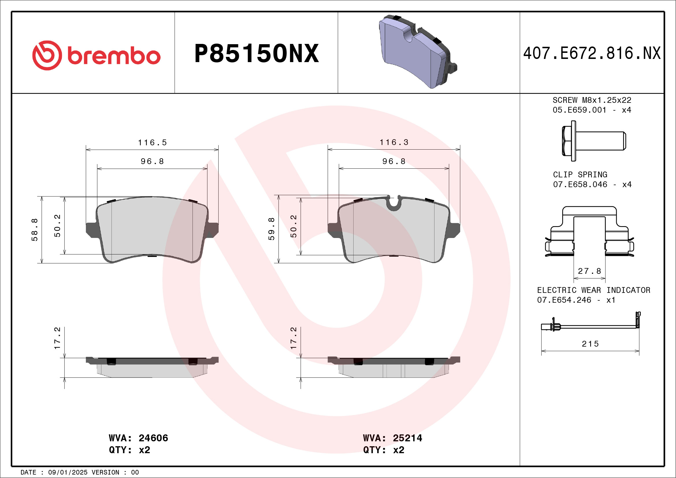 BREMBO P85150NX Kit...