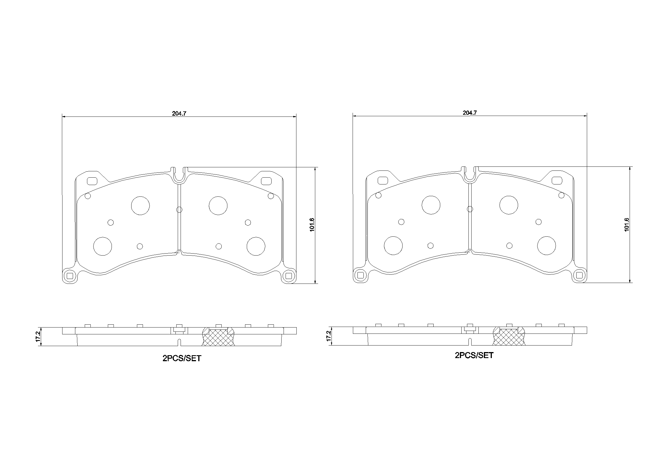 BREMBO P85183N PRIME LINE - Ceramic Bremsbelagsatz, Scheibenbremse