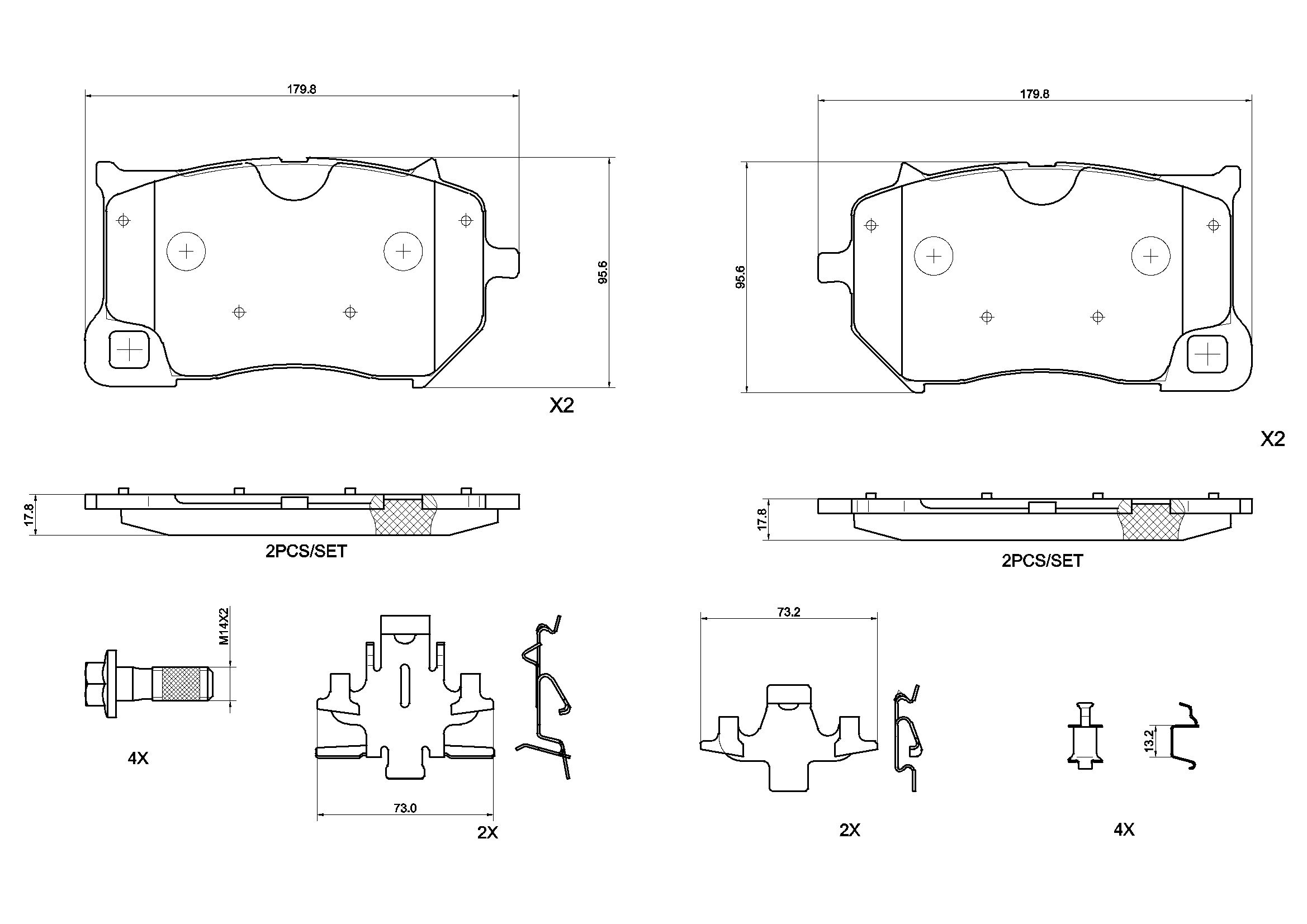 BREMBO P86036N PRIME LINE - Ceramic Bremsbelagsatz, Scheibenbremse